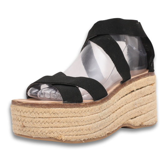 Justfab Wedge woven Rope Platform Sandals