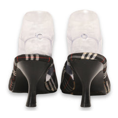 Nature Breeze Checked Low Heel Sandals