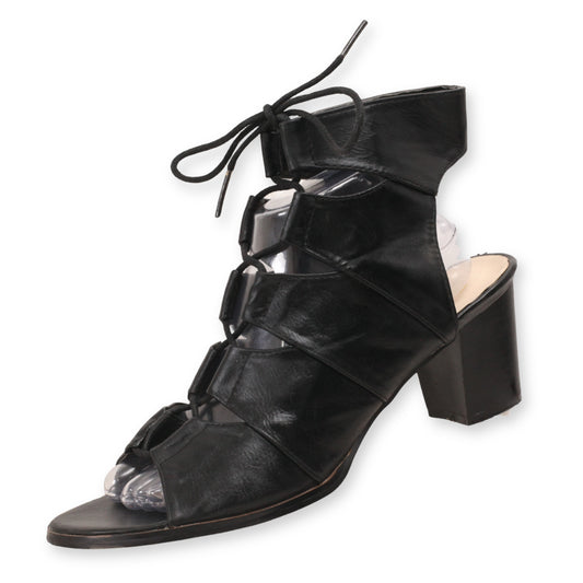 FIRENZE LaceUp Block Heels