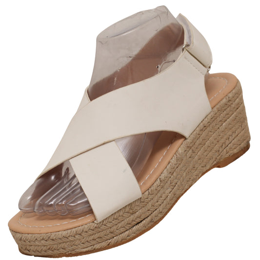 Women's Cross Strap Wedge Sandal