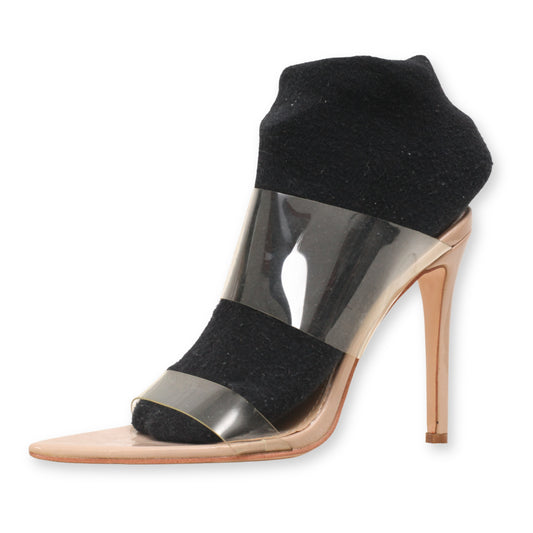 VIVIANLY Transparent Straps Heels