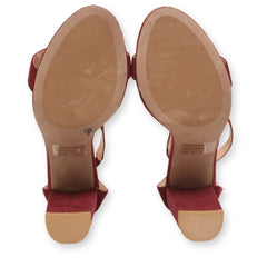 Wild Diva Launge Ankle Zipper Block Heels