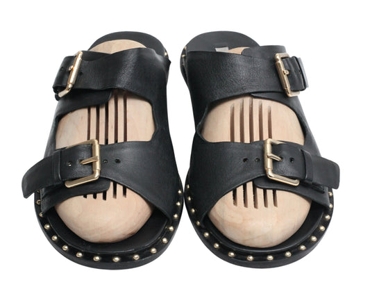Leather Sandal By "Saks Fifth Avenue"