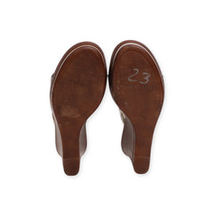 "Comtesa Italian" Slid Strap Wedges