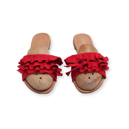 "Jolly Mix" Slid Strap Flats