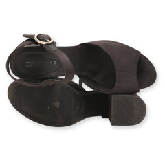 Divided Ankle Strap Block Heels