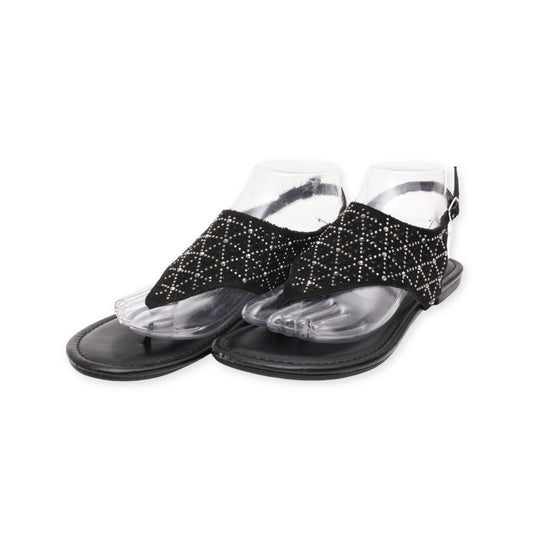 "Time And Tru" Flip Flop Flats