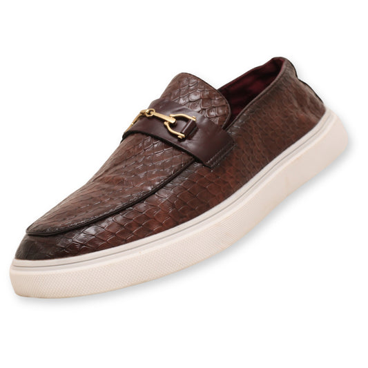 Santimon Men's Slip-On Woven Loafers