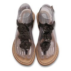 "Merona" Flower T Strap Flats