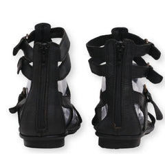 Born Strappy Ankle Zipper Flat Sandals