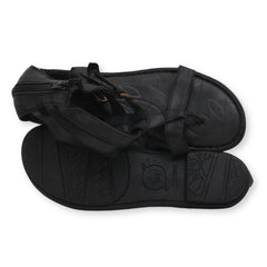 Born Strappy Ankle Zipper Flat Sandals