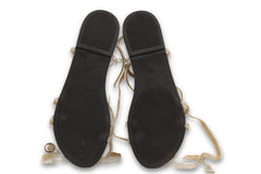 Rhinstones LOng Strappy Flats