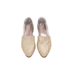 "Catherine" Woven Mule Flats