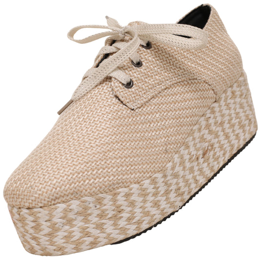 Platform Lace Up Wedge Sneaker