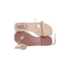 "Calzado Rivera" Pearls Strap Flats