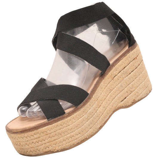 Justfab Wedge woven Rope Platform Sandals