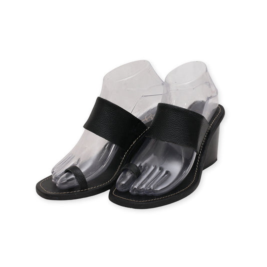 "42 Gold" Stylish Side Slid Block Heels