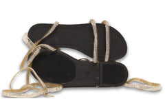 Rhinstones LOng Strappy Flats