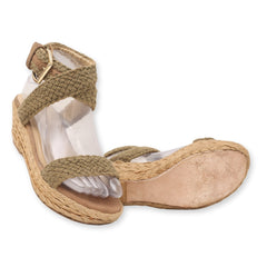 Stuart Weitzman Ankle Strap Wedge Sandals