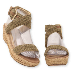 Stuart Weitzman Ankle Strap Wedge Sandals