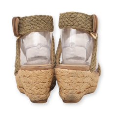 Stuart Weitzman Ankle Strap Wedge Sandals