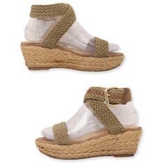 Stuart Weitzman Ankle Strap Wedge Sandals