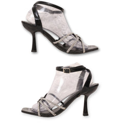 Charlotte Russe Rhinestones Straps Heels Sandals