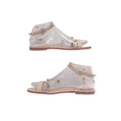 "Calzado Rivera" Pearls Strap Flats