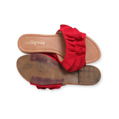 "Jolly Mix" Slid Strap Flats