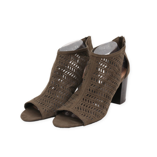 "EST 1946" Mule Style Block Heels