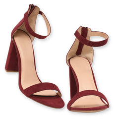 Wild Diva Launge Ankle Zipper Block Heels