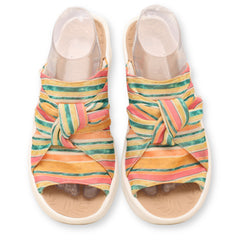 BZees Women Slide Wedge Sandal