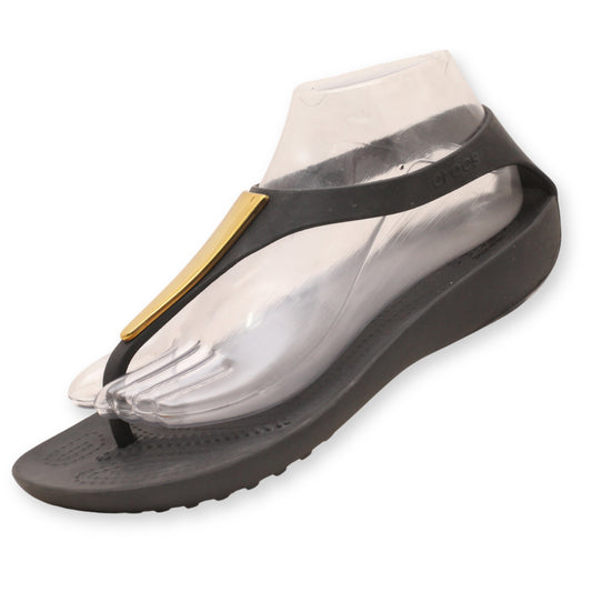 Crocs Women's Serena Metallic Bar Flip Sandal