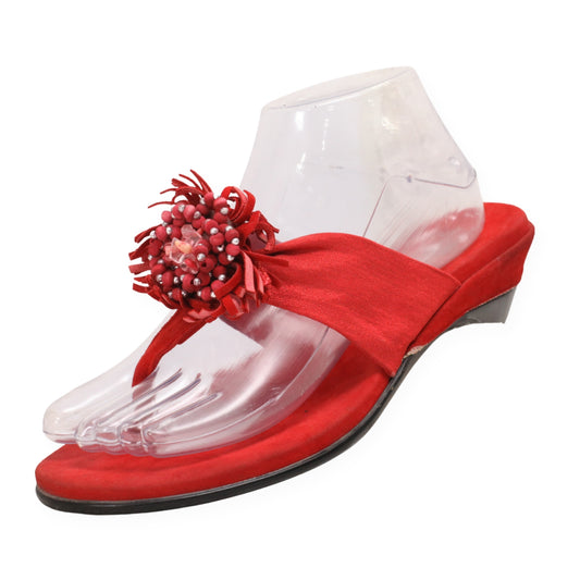 Fancy T-Straps Flower Women Sandals