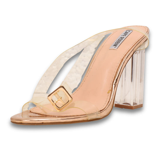 Cape Robbin Transparent Strap Heels