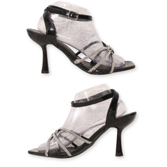 Charlotte Russe Rhinestones Straps Heels Sandals