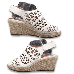 "Comfort View" Cut Out Slingback Wedge Heels