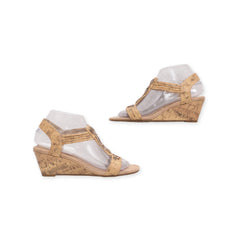 "Jaclyn Smith" T Strap Wedges