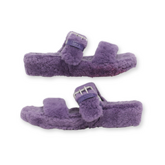 "UGG" Fuzz Slide Sheepskin SLIPPER Sandals