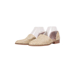 "Catherine" Woven Mule Flats