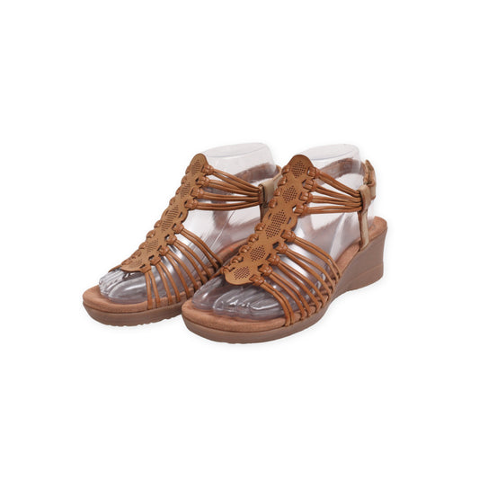 "Baretraps" Stylish T Strap Wedge Heel Sandals