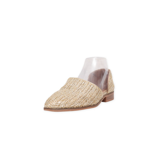 "Catherine" Woven Mule Flats