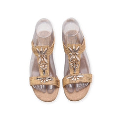 "Jaclyn Smith" T Strap Wedges