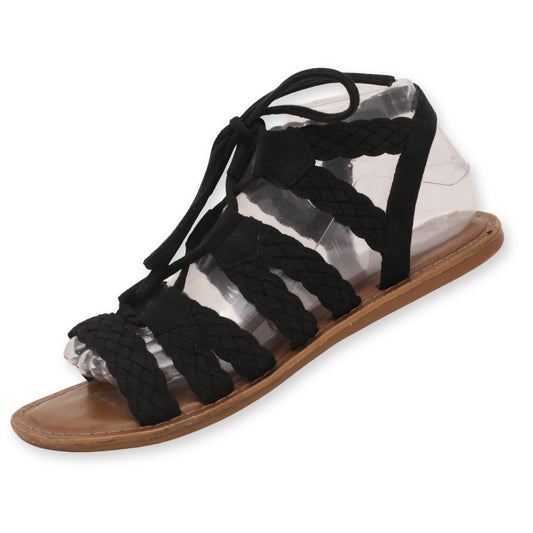 Nicole braided strap sandals