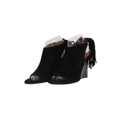"Chloe" Ankle Strap High Wedges
