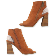 Forever 21 peep toe booties