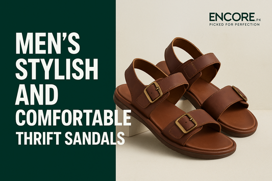 Men’s Stylish & Comfortable Thrift Sandals – Branded & Premium Collection