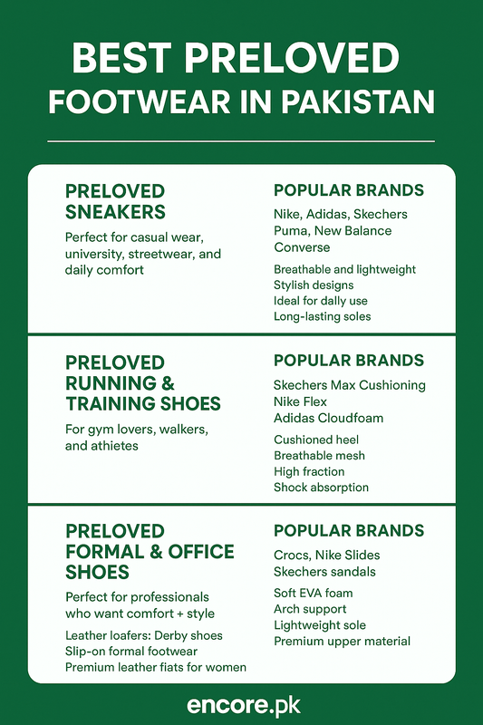 Best Preloved Footwear in Pakistan – Affordable Branded Shoes
