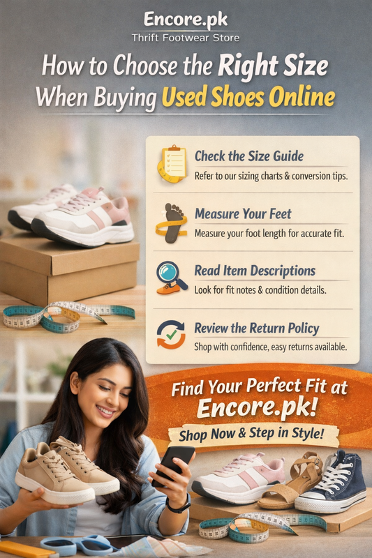 How to Choose the Right Size When Buying Used Shoes Online  A Complete Guide