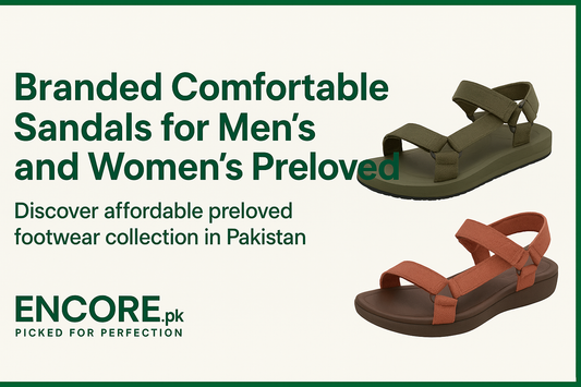 Branded Comfortable Flats for Men’s and Women’s Preloved Collection in Pakistan